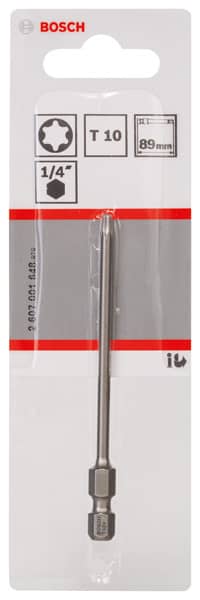 BOSCH Schrauberbit Extra-Hart T10, 89 mm, 1er-Pack