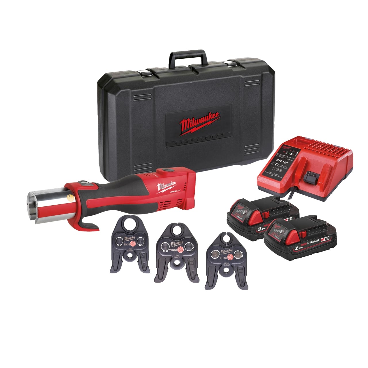 MILWAUKEE Bürstenloses Akku-Presswerkzeug (Sanitär) M18BLHPT-202C TH-Set
