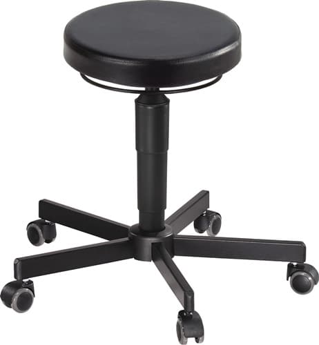 MEY Drehhocker m.Rl.PU-Schaum schwarz Sitz-H.410-540mm Hocker MEY
