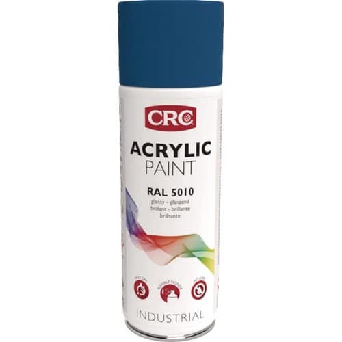 CRC Farbschutzlackspray ACRYLIC PAINT enzianbl. glänzend RAL5010 400ml Spraydose CRC