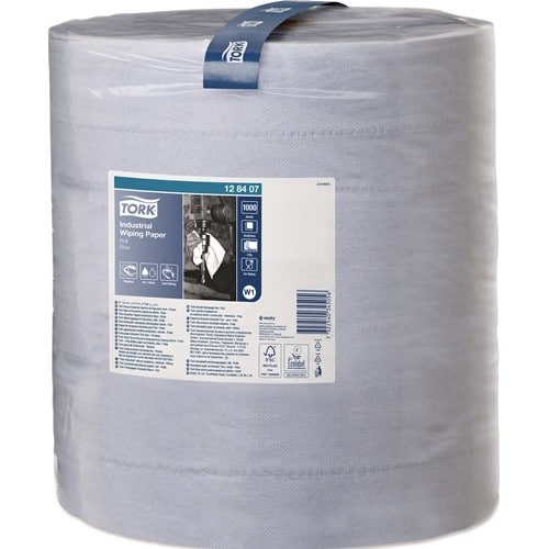 TORK Putztuch TORK 128407 L.ca.340 mxB.ca.369mm blau 3-lagig 1000 Blatt/Rolle TORK
