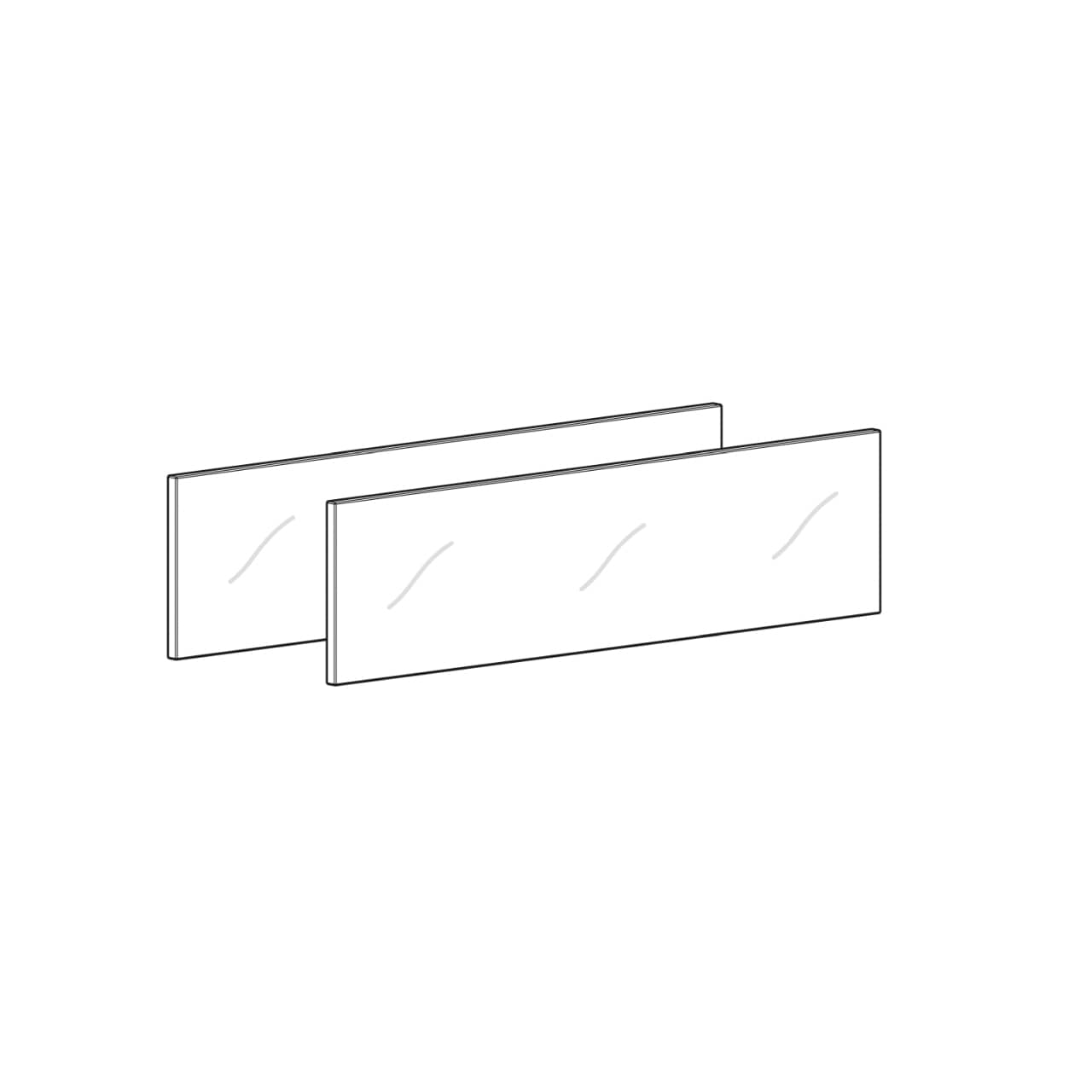 HETTICH AvanTech YOU Glaseinsatz für InlayZarge, 400 mm, 9283179