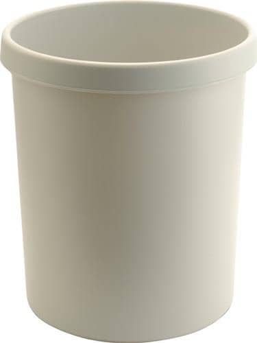 HELIT Papierkorb 30l H405xØ350mm m.Griffrand Ku.lichtgrau