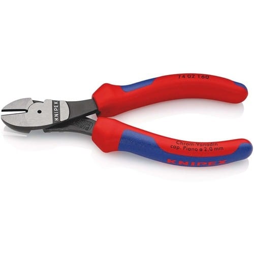 KNIPEX Kraftseitenschneider L.160mm pol.Form 0 Mehrkomp.-Hüllen KNIPEX
