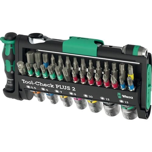 WERA Bit-/Steckschlüsselset Tool Check Plus 2 39-tlg.WERA