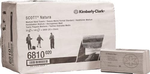 SCOTT Handtuch Hostess™ NATURA™ 6810 2-lag.weiß L.ca.330 mmxB.ca.250mm 20 Päckchenx140