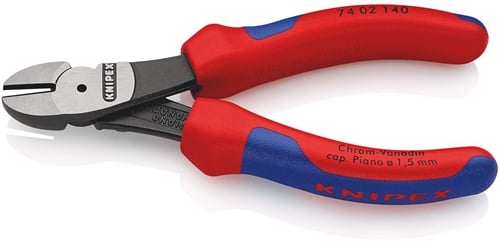KNIPEX Kraftseitenschneider L.140mm pol.Form 0 Mehrkomp.-Hüllen KNIPEX