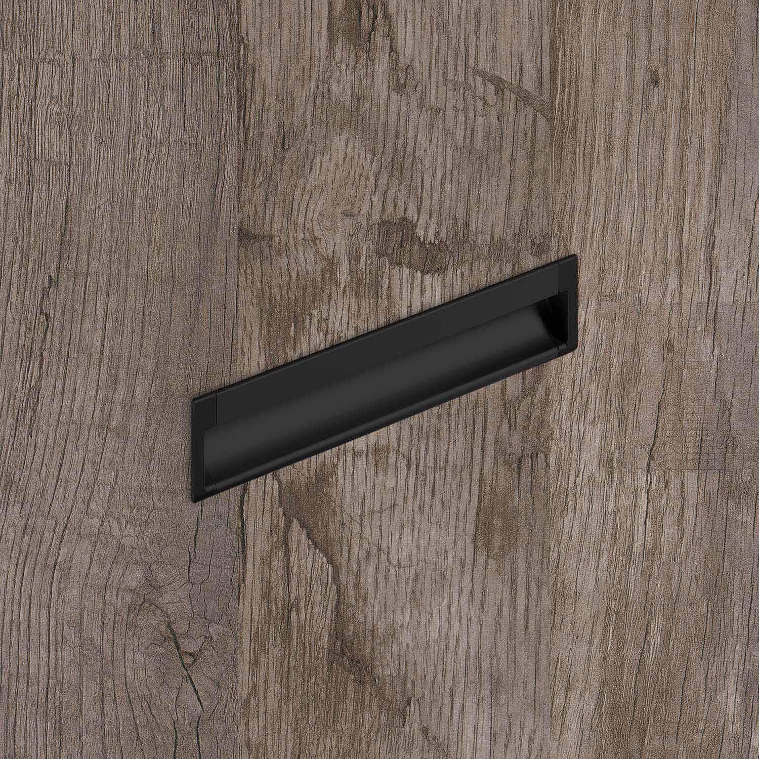 HETTICH Einsetzgriff Spira, L 2000 mm, B 43 mm, H 17.5 mm, Schwarz matt, 9347582