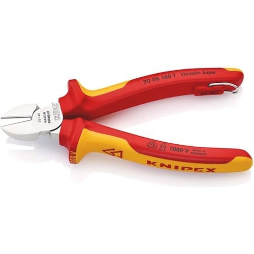 KNIPEX Seitenschneider L.160mm m.Öse VDE Mehrkomp.-Hüllen KNIPEX