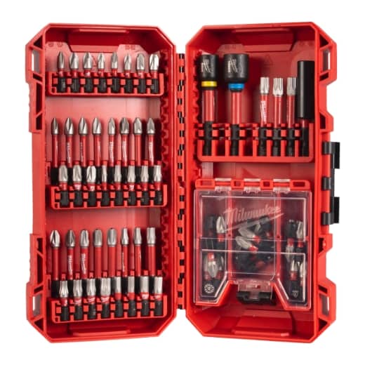 MILWAUKEE 70-tlg. Set in PACKOUT kompatibler Kassette SHOCKWAVE Set Bohren & Schrauben