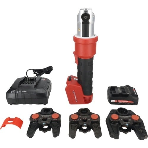 ROTHENBERGER Hybrid-Pressmaschine ROMAX NANO 32 kN 0-108mm Pressbacke iJAW TH 16,20,26mm,Akku