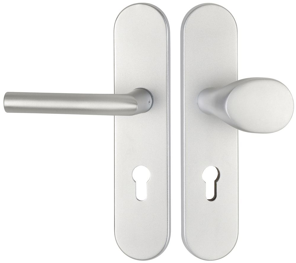 HERMAT Schutz-Wechselgarnitur mit Langschild BASIC 02 1902/2091.S/3128, Aluminium