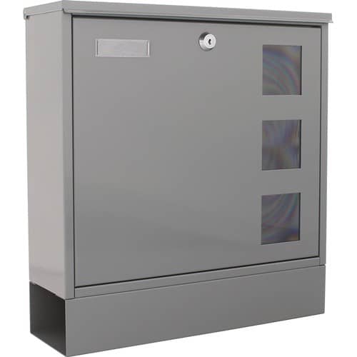 ROTTNER Briefkasten Postale H.380mm B.365mm T.120mm grau STA DIN C4 ROTTNER