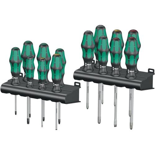 WERA Schraubendrehersatz Kraftform Big Pk.300 14-tlg.Schlitz/PH/PZD/TX 2K-Griff