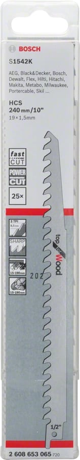 BOSCH Säbelsägeblatt S 1122 BF 25 er-Pack