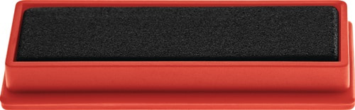 MAGNETOPLAN Rechteckmagnet B55xT22xS8mm rot MAGNETOPLAN