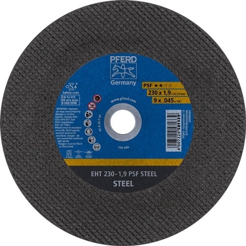 PFERD TOOLS Trennscheibe PSF STEEL D230x1,9mm ger.STA Bohr.22,23mm PFERD