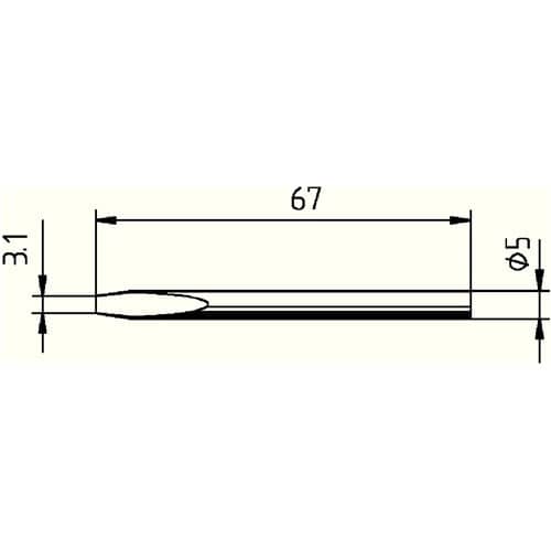 ERSA Lötspitze Serie 032 meißelförmig B.3,1mm 0032 KD/SB ERSA