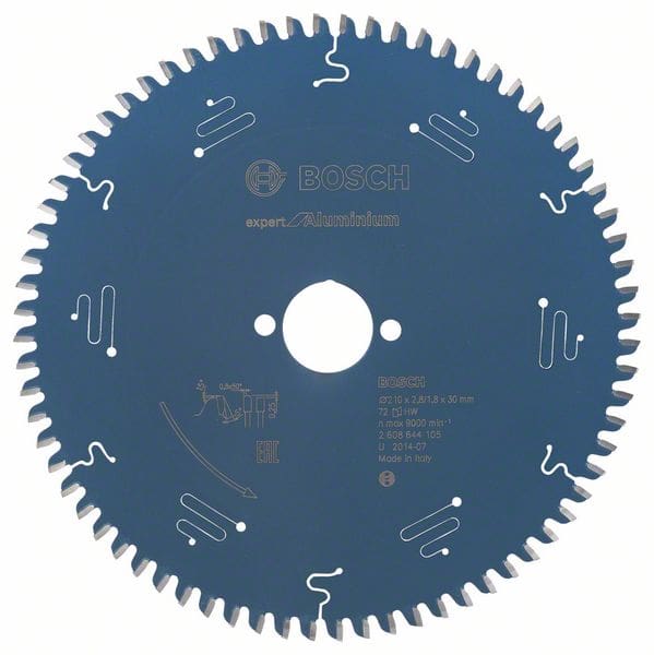 BOSCH Kreissägeblatt Expert for Aluminium, 210 x 30 x 2,8 mm, 72