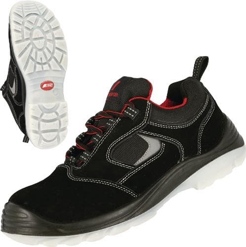 NITRAS Sicherheitsschuh EASY STEP Gr.40 W.11 schwarz S1P SRC EN20345 Leder NITRAS