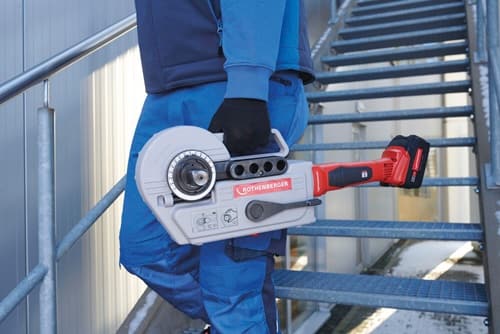 ROTHENBERGER Akku-Rohrbiegegeräteset ROBEND® 4000 E 1/2-5/8-3/4-7/8-1 1/8 Zoll Typ:CAS
