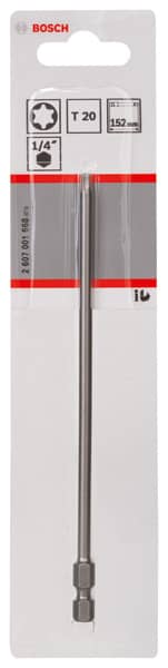 BOSCH Schrauberbit Extra-Hart T20, 152 mm, 1er-Pack