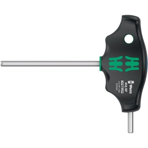 WERA Sechskantschraubendreher 454 HF SW 5mm Klingen-L.100/20 (kurzer Schenkel)mm