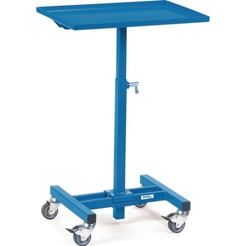 FETRA Materialständer Ladefl.-L605xB405mm verstellb.H.720-995mm blau fahrb.FETRA