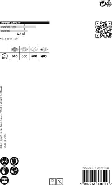 BOSCH EXPERT Construction Material Lochsäge, 67 x 60 mm. Für Dreh- und Schlagbohrer
