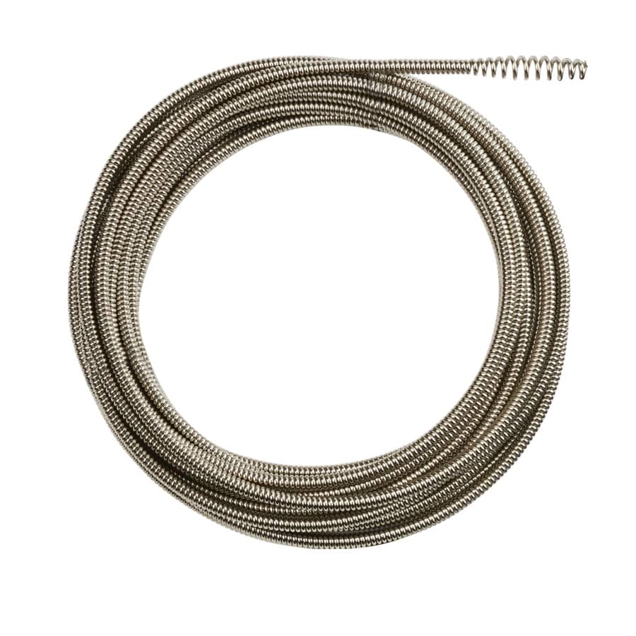 MILWAUKEE 6 mm x 15 m mit Keulenkopf Spirale für Akku-Rohrreiniger M18FDCPF