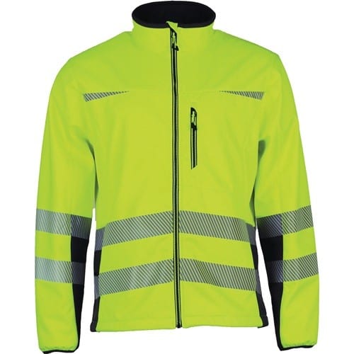 PREVENT TRENDLINE Warnschutz-Softshelljacke Prevent® Trendline Gr.L gelb/schwarz