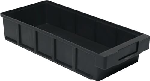 LA-KA-PE Regalkasten L400xB186xH83mm schwarz PP 8 St/Karton