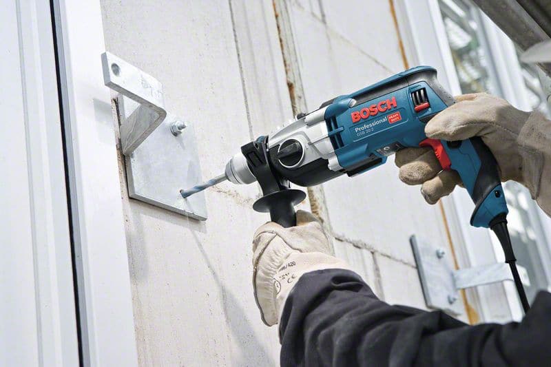 BOSCH Schlagbohrmaschine GSB 20-2, mit 7-teiligem Steinbohrer-Set