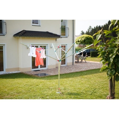 BLOME Wäschespinne Alustar H.188cm Kantenlänge 188cm Rohr-D.40mm Alu.BLOME