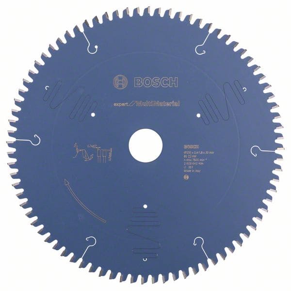 BOSCH Kreissägeblatt Expert for Multi Material, 250 x 30 x 2,4 mm, 80