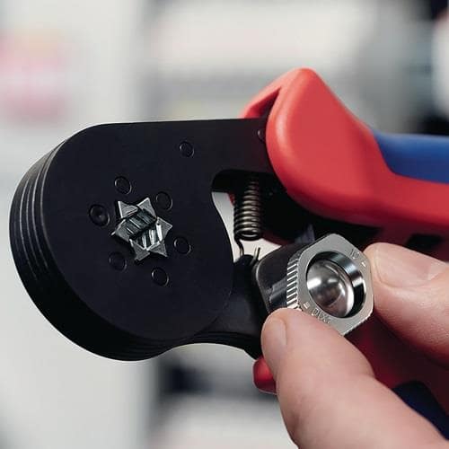 KNIPEX Aderendhülsenzange Gesamt-L.180mm 0,08-10,0 (AWG 28-7)mm² brün.Mehrkomp.-Hüllen