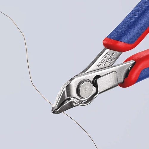 KNIPEX Elektronikseitenschneider Super-Knips® INOX L.125mm Form 1 Facette nein pol.
