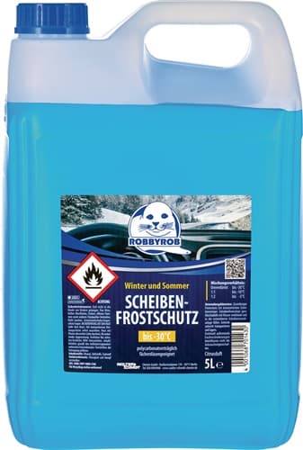 ROBBYROB Scheibenreiniger m.Frostschutz gebrauchsfertig b.-30GradC 5l Leichtkanister