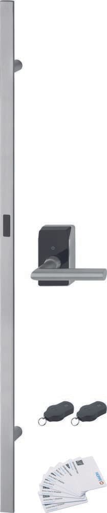 HOPPE Stoßgriff-Set berührungslos Amsterdam E5091GC/414GC/1400Z, Edelstahl, 11783862