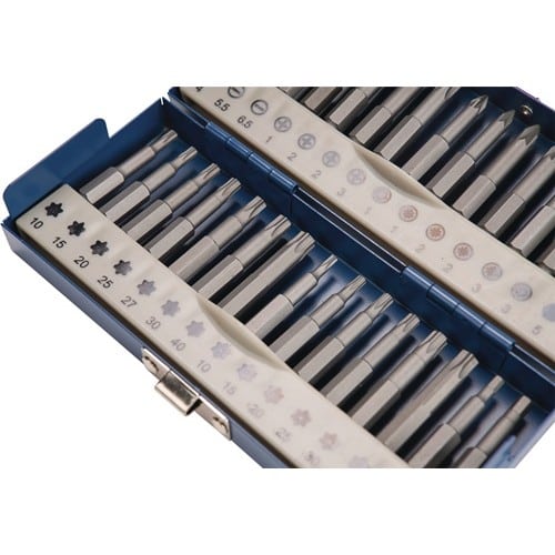 TECWERK Bitsortiment 30-tlg.Schlitz/PH/PZD/TX/TX-BO/6Kt.TECWERK
