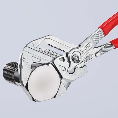 KNIPEX Zangenschlüssel L.300mm Spann-W.68mm verchr.Ku.-Überzug KNIPEX