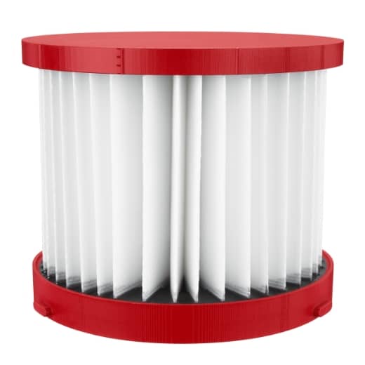 MILWAUKEE für M18VC2, M18FPOVCL, M12FVCL Filterelement (HEPA-Filter) für Trockenanwendungen, auswaschbar