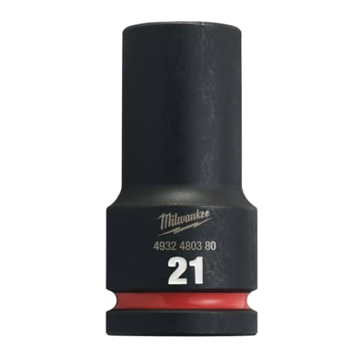 MILWAUKEE 21 x 90 mm SHOCKWAVE Schlagnuss 3/4" lang