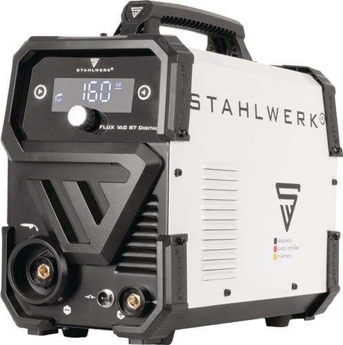 STAHLWERK Fülldrahtschweißgerät FLUX 160 ST Digital m.Zub.20-160 A gasg.STAHLWERK