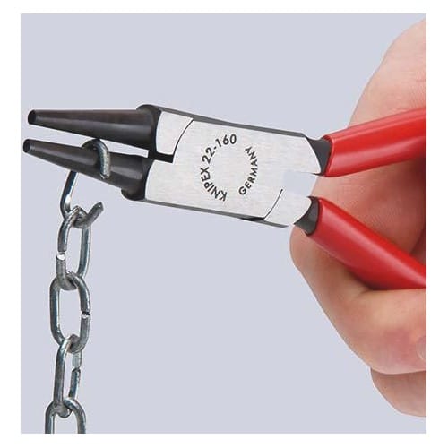 KNIPEX Rundzange L.140mm Kopf pol.Ku.-Überzug KNIPEX