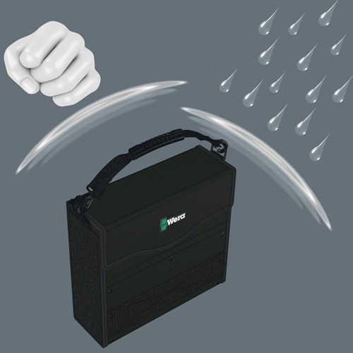 WERA Werkzeugbox 2go XL Maße 455x330x170mm Wera