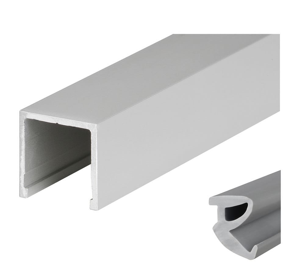 HERMAT Trennwand-Deckenprofil 6950, Aluminium