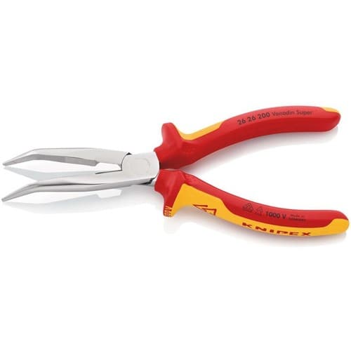 KNIPEX Flachrundzange L.200mm 40Grad gew.VDE Mehrkomp.-Hüllen KNIPEX