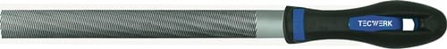 Werkstattfeile DIN 7261 L.250mm Q.25x7mm Hieb 2 Halbrund 2K-Ergo TECWERK