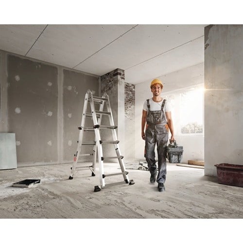 HAILO Vielzweckleiter Master M100 Alu.Sprossen 4x4 gekl.H270xB580xT270mm HAILO
